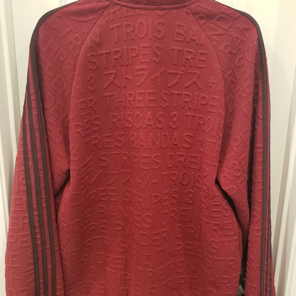 Adidas jacket/coat, size Medium,red - Picture 3 of 6